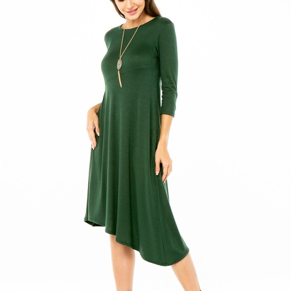 CLEARANCE🎉🎊 NWT Asymmetrical Dress MADE IN USA - Picture 2 of 7